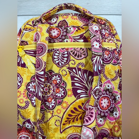 Vera Bradley Yellow Backpack - Picture 3 of 5